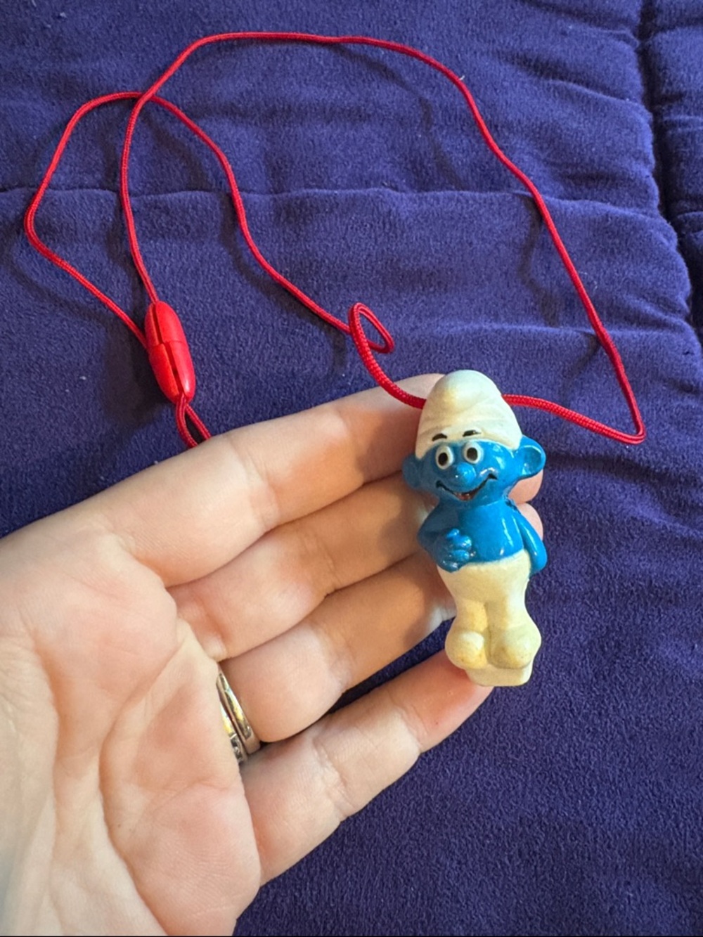 Smurfs Smurf Whistle Vintage 2" Figure Helm Toys